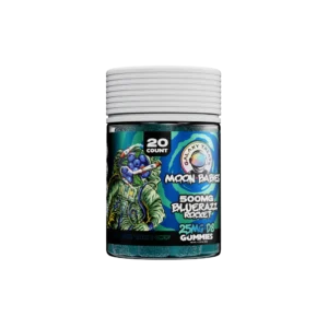 moon babies bluerazz rocket d8 gummies